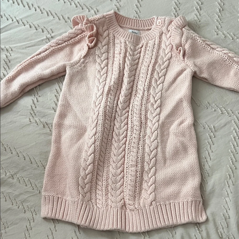 GAP Baby Pink Cable Knit Sweater